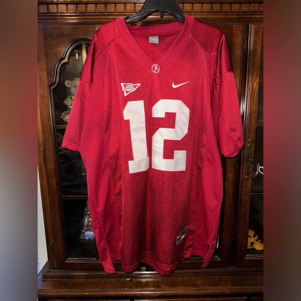 Vintage Y2K Distressed Nike University of Alabama Football 12 Namath Size XL HTF